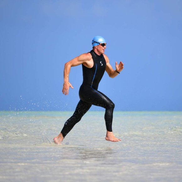 Synergy Men's Volution Wetsuit Size S1 Triathlon Sleeveless Long John Smoothskin - Picture 2 of 10